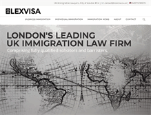 Tablet Screenshot of immigrationandvisasolicitors.co.uk